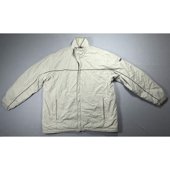Reebok Jackets & Blazers - VINTAGE Y2K Reebok Beige British Classic Puffer Hooded Jacket Men's Extra Large‎